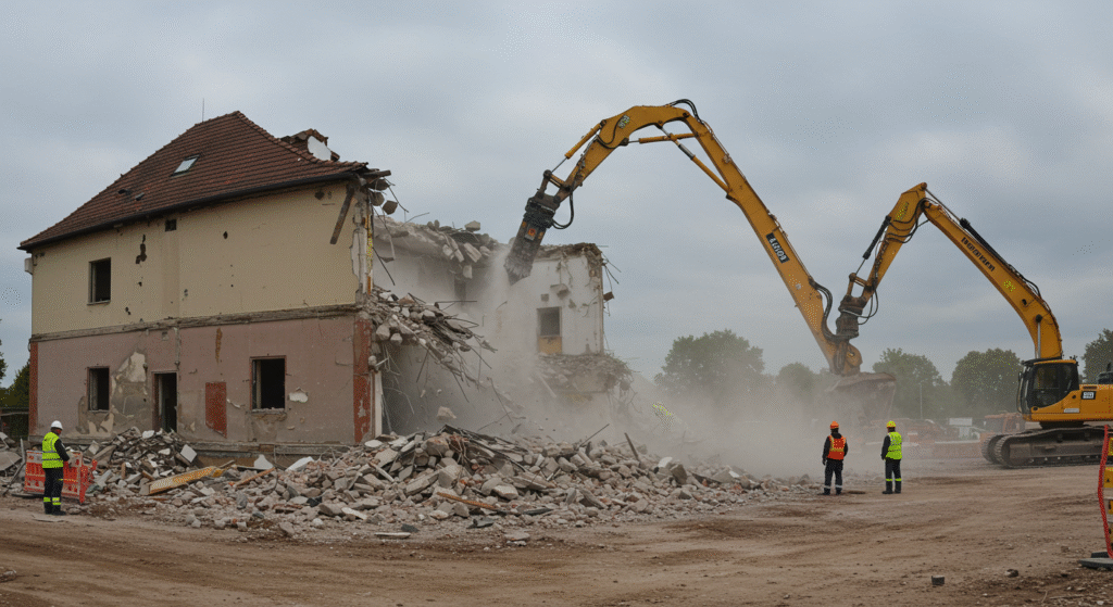 Travaux de démolition